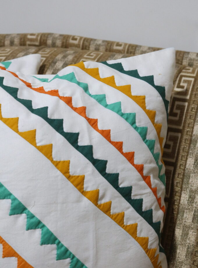 2 Pcs Applique cushion covers set