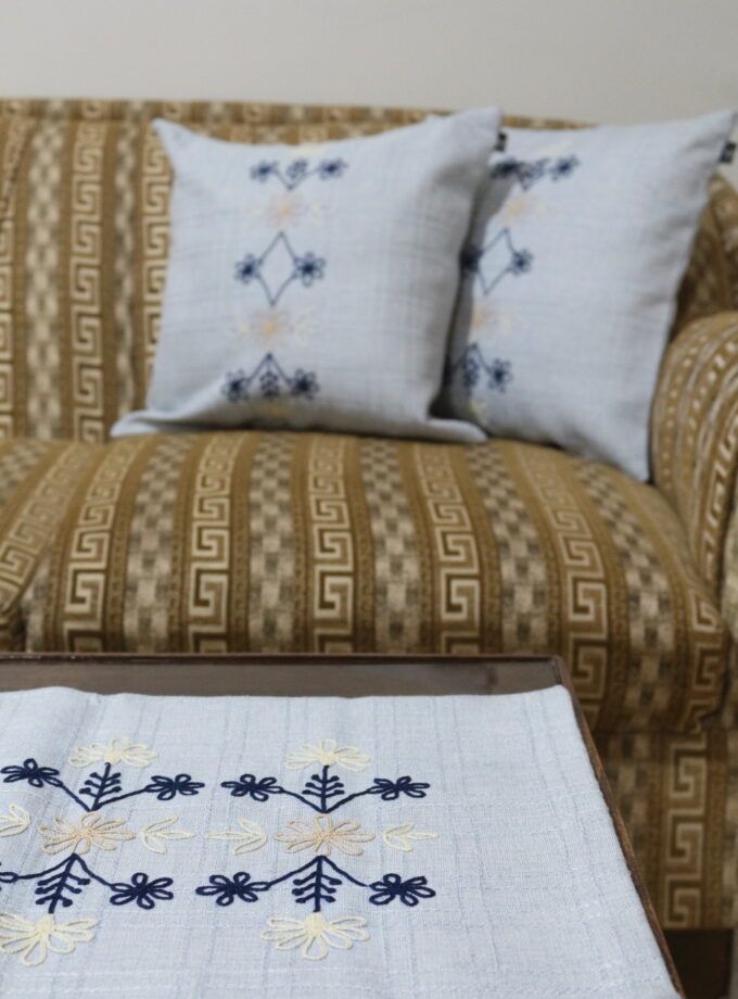 6 Pcs Embroidered Runner cushion covers set