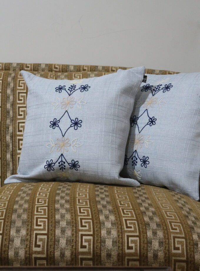 6 Pcs Embroidered Runner cushion covers set