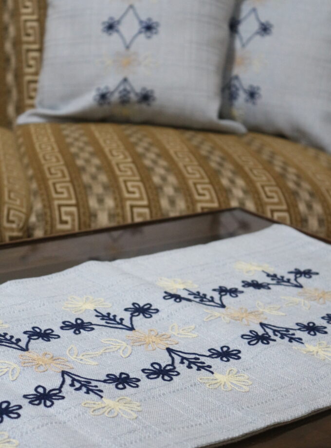 6 Pcs Embroidered Runner cushion covers set