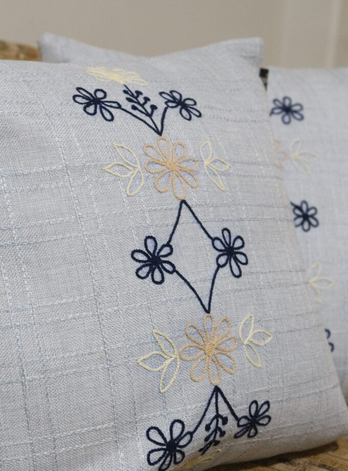 6 Pcs Embroidered Runner cushion covers set