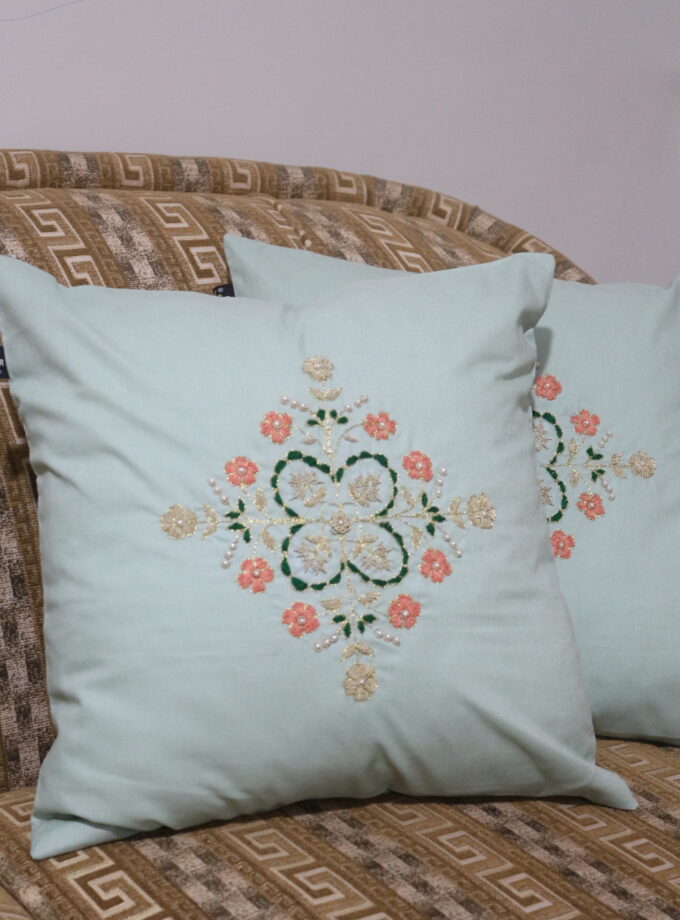 4 Pcs Embroidered cushion covers set