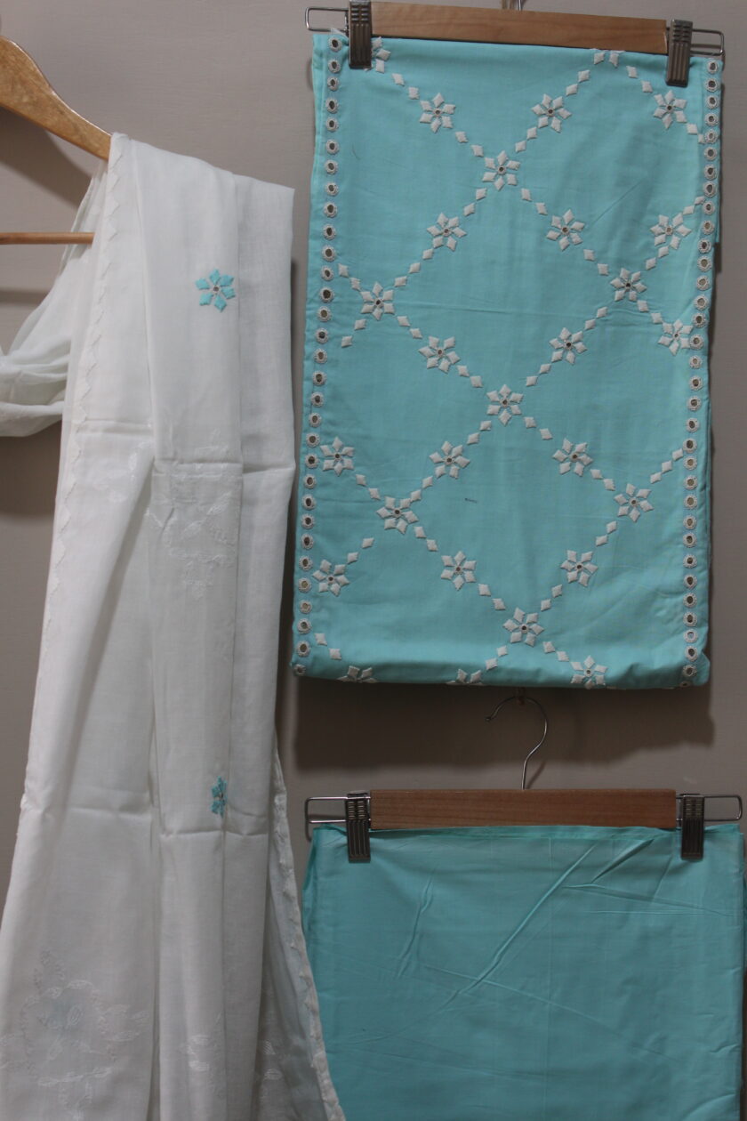 3 Pcs PP + mirror work Suit - Image 3