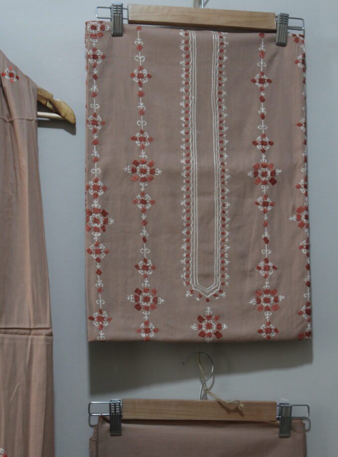 3 Pcs Embroidery Suit
