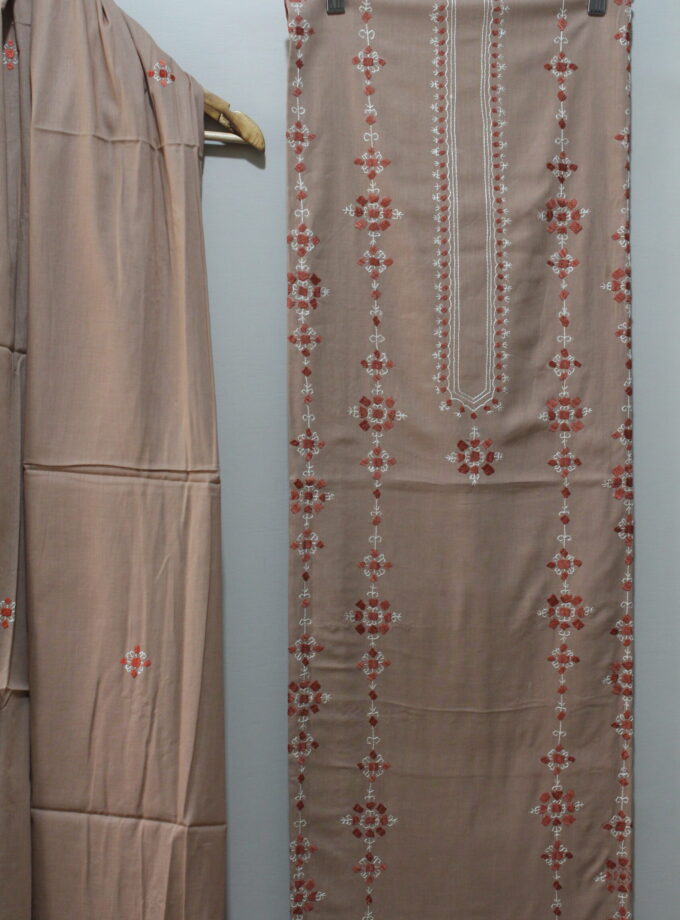 3 Pcs Embroidery Suit