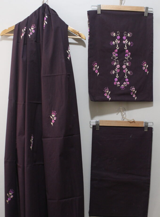 3 Pcs Embroidery Suit