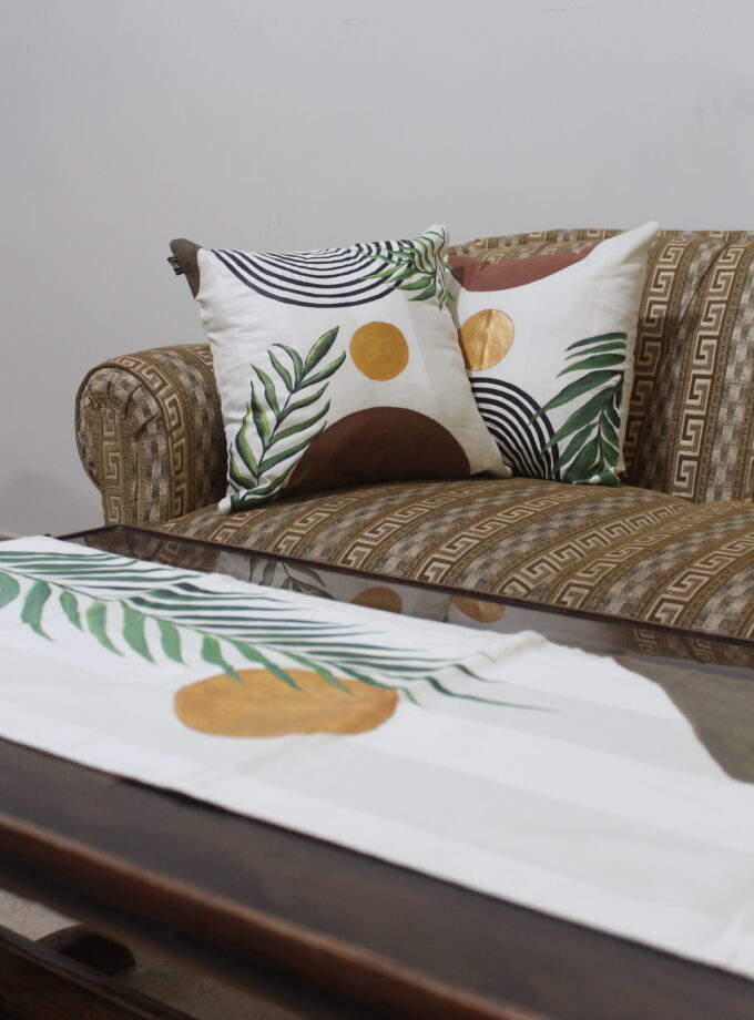 5 Piece Runner & cushion covers set