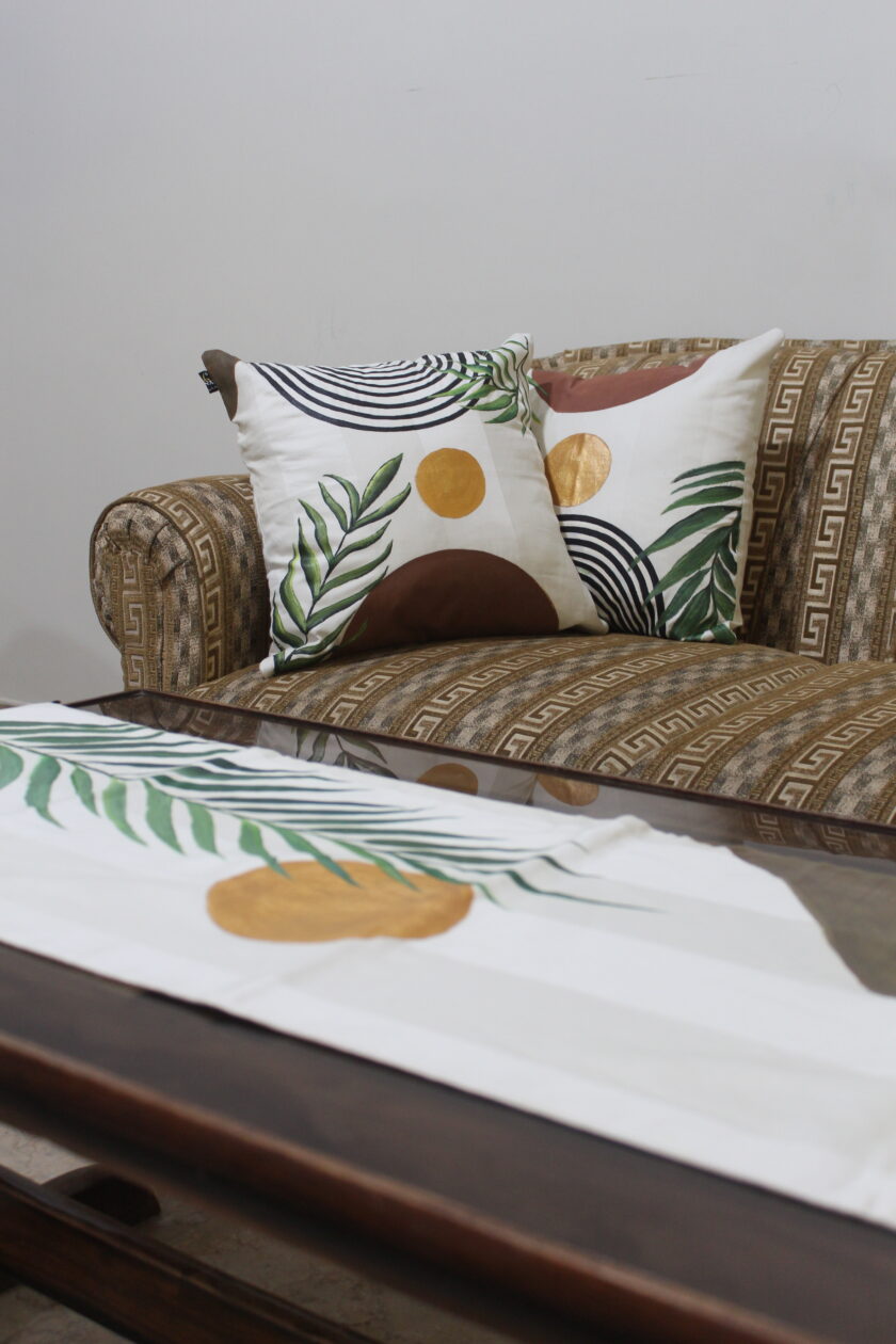 5 Piece Runner & cushion covers set - Image 6