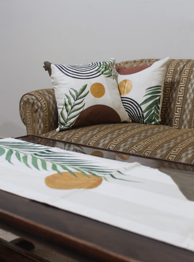 5 Piece Runner & cushion covers set
