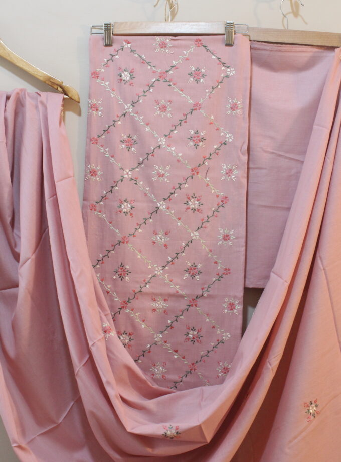 3 Pcs Embroidery Suit