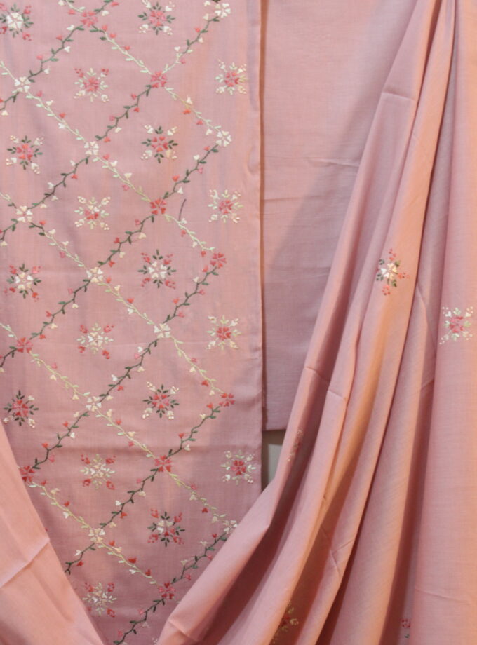 3 Pcs Embroidery Suit