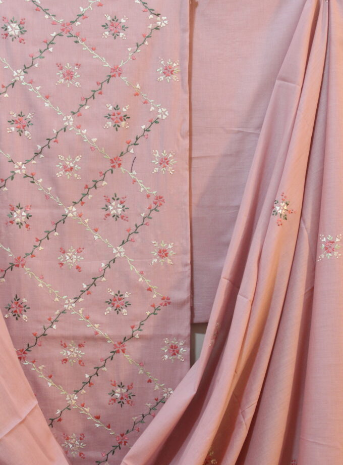 3 Pcs Embroidery Suit