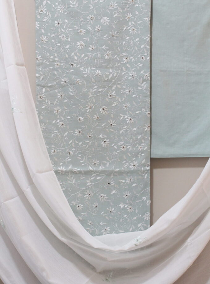 3 Pcs Embroidery Suit