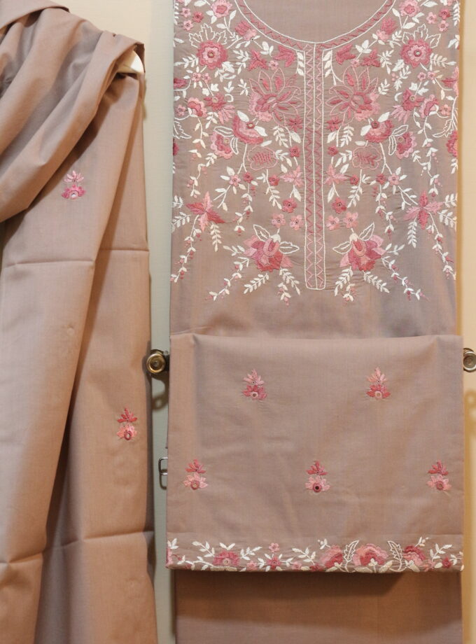 3 Pcs Embroidery and Mirror Work Suit