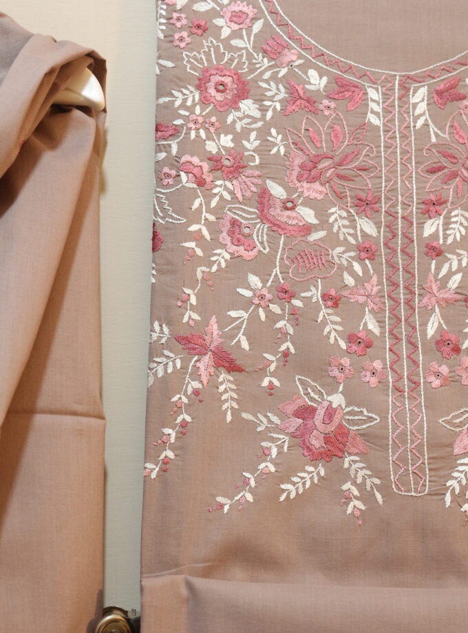 3 Pcs Embroidery and Mirror Work Suit