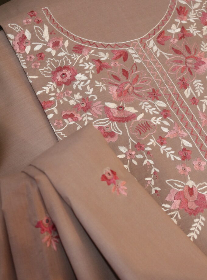 3 Pcs Embroidery and Mirror Work Suit