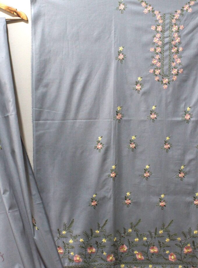 3 Pcs Embroidery Suit