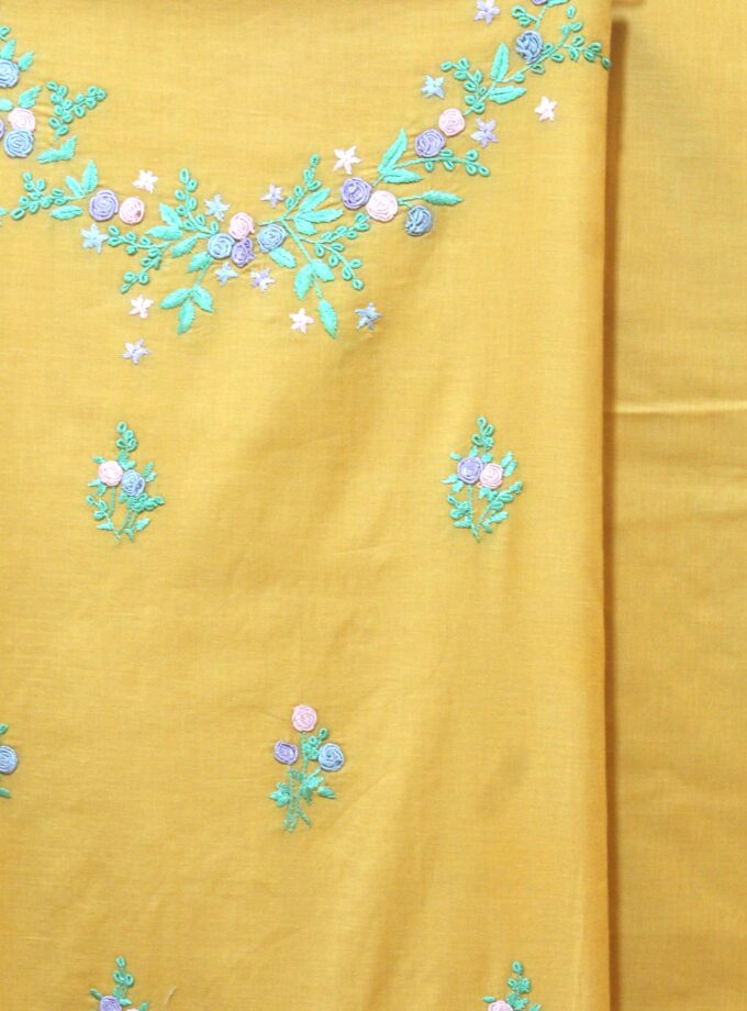 3 Pcs Embroidery Suit