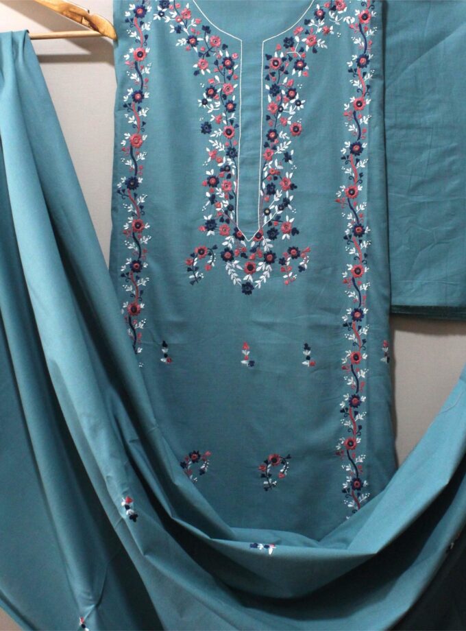 3 Pcs Embroidery Suit