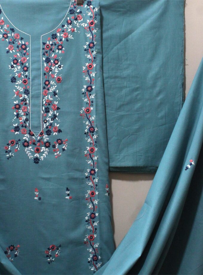 3 Pcs Embroidery Suit