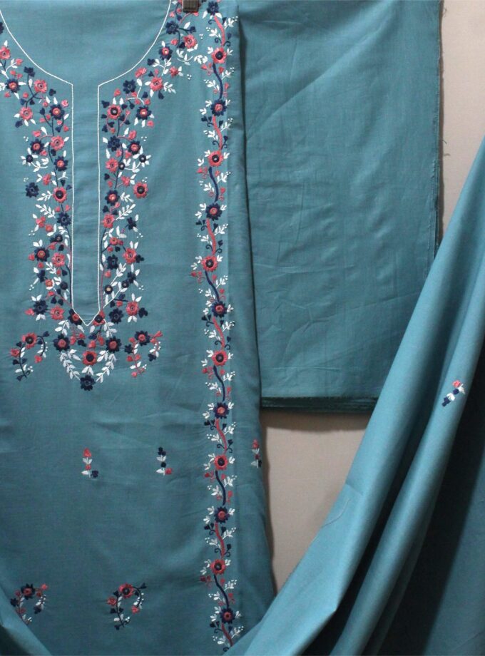 3 Pcs Embroidery Suit