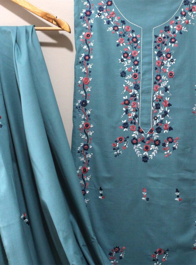 3 Pcs Embroidery Suit