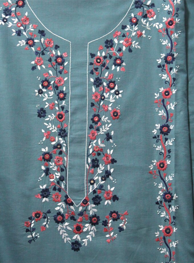 3 Pcs Embroidery Suit