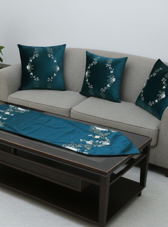 6 Pcs Embroidered Runner cushion covers set