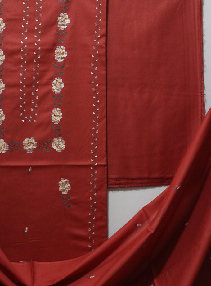 3 Pcs Cross Stitch Suit