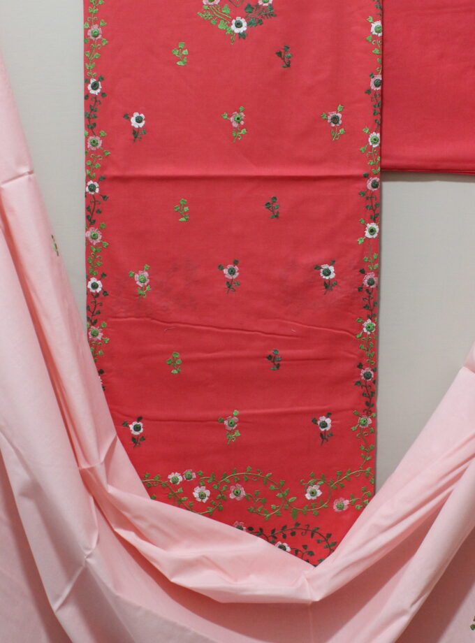 3 Pcs Embroidered Suit