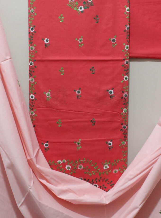 3 Pcs Embroidered Suit