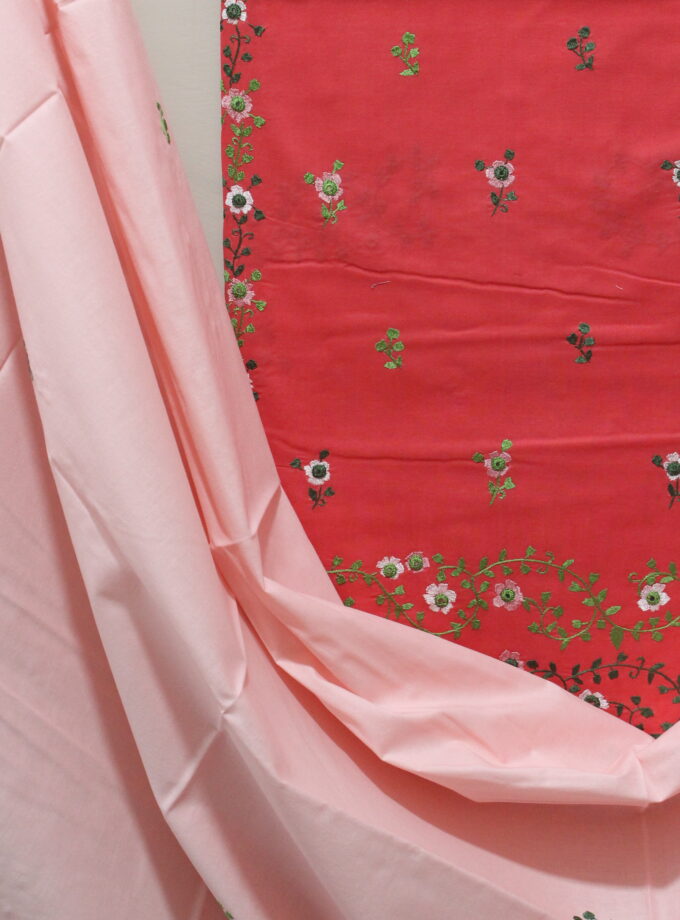 3 Pcs Embroidered Suit