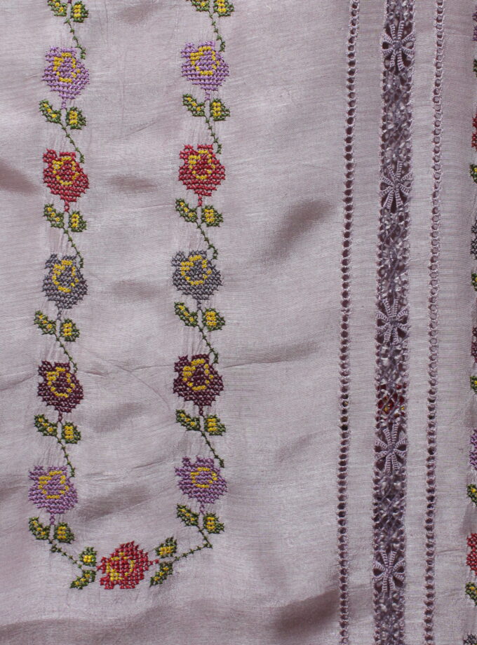 3 Pcs Fancy Cross-Stitch plus tarkashi Suit