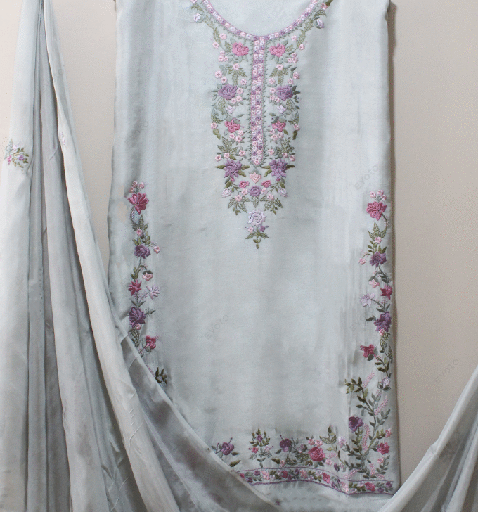 3 Pcs Fancy Embroidery Suit