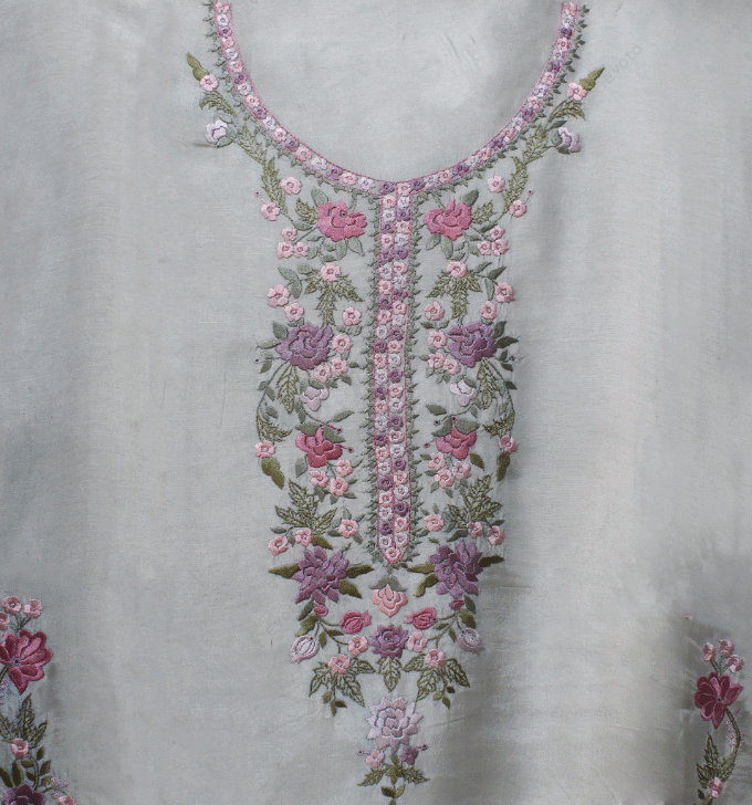 3 Pcs Fancy Embroidery Suit