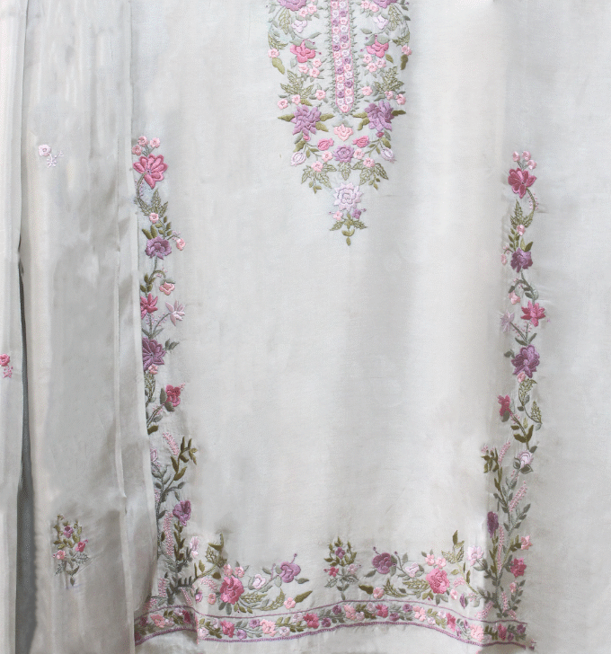3 Pcs Fancy Embroidery Suit