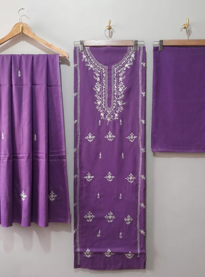 3 Pcs Embroidery Suit