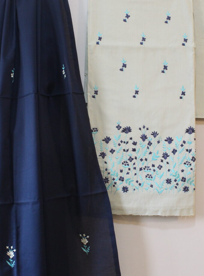 3 Pcs Embroidery Suit