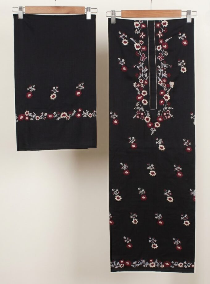 2 Pcs Embroidery and Mirror work Suit