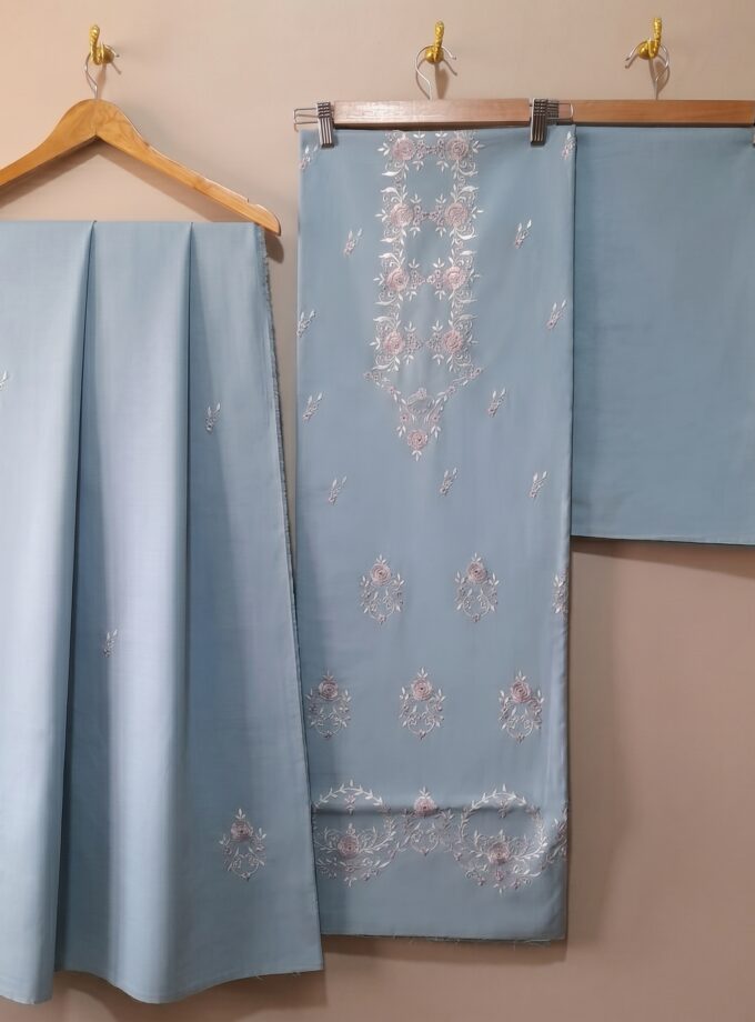 3 Pcs Embroidery Suit