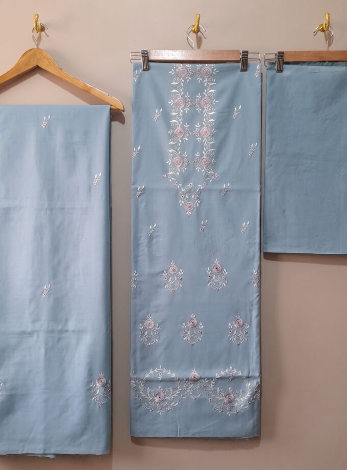 3 Pcs Embroidery Suit