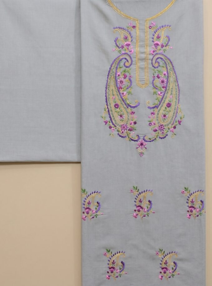 2 Pcs Embroidery and Mirror work Suit