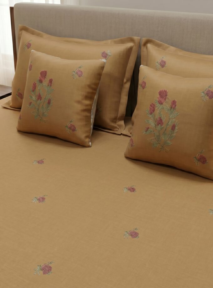 5 Pcs Cross-Stitch Bedsheet set