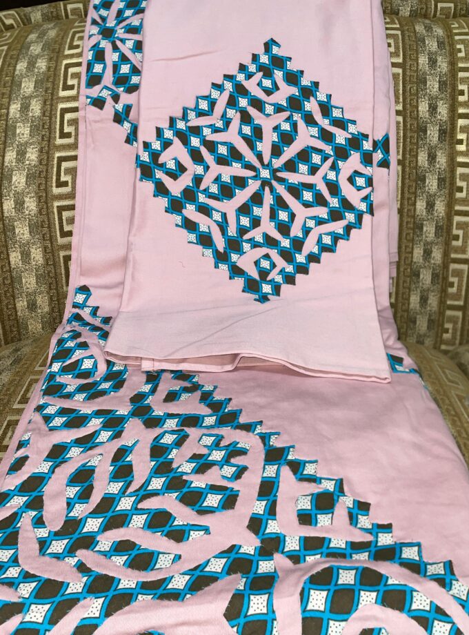 3 Pcs Applique Bedsheet set