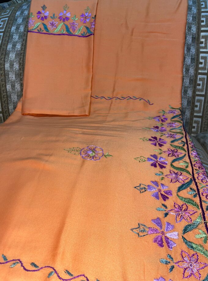 3 Pcs Embroidery Bedsheet set