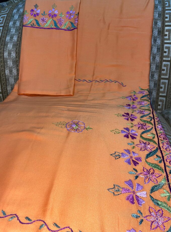 3 Pcs Embroidery Bedsheet set