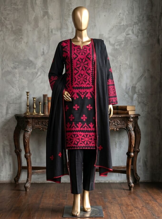 3 Pcs Applique Suit